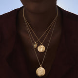 Lioness Coin Necklace, Medium Pendant Necklace MAE + LANG