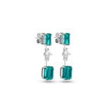 Lagoon Tourmaline Diamond Earrings
