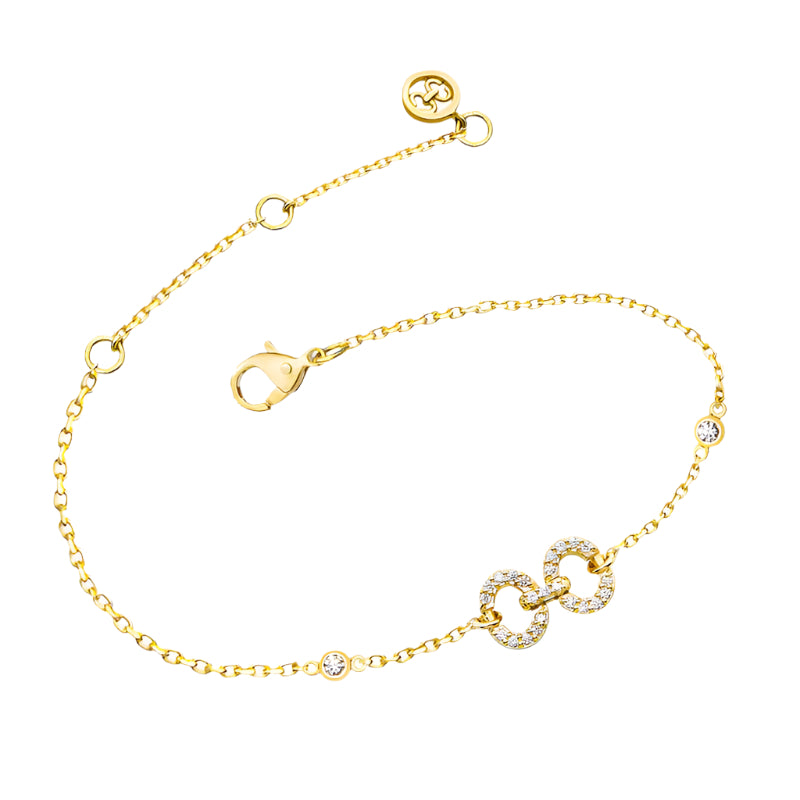 Links HC Bracelet with Diamonds Chain Bracelet KIMITAKE