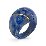 1970s Boho Lapis Ring Cocktail Ring Roseark Vintage   