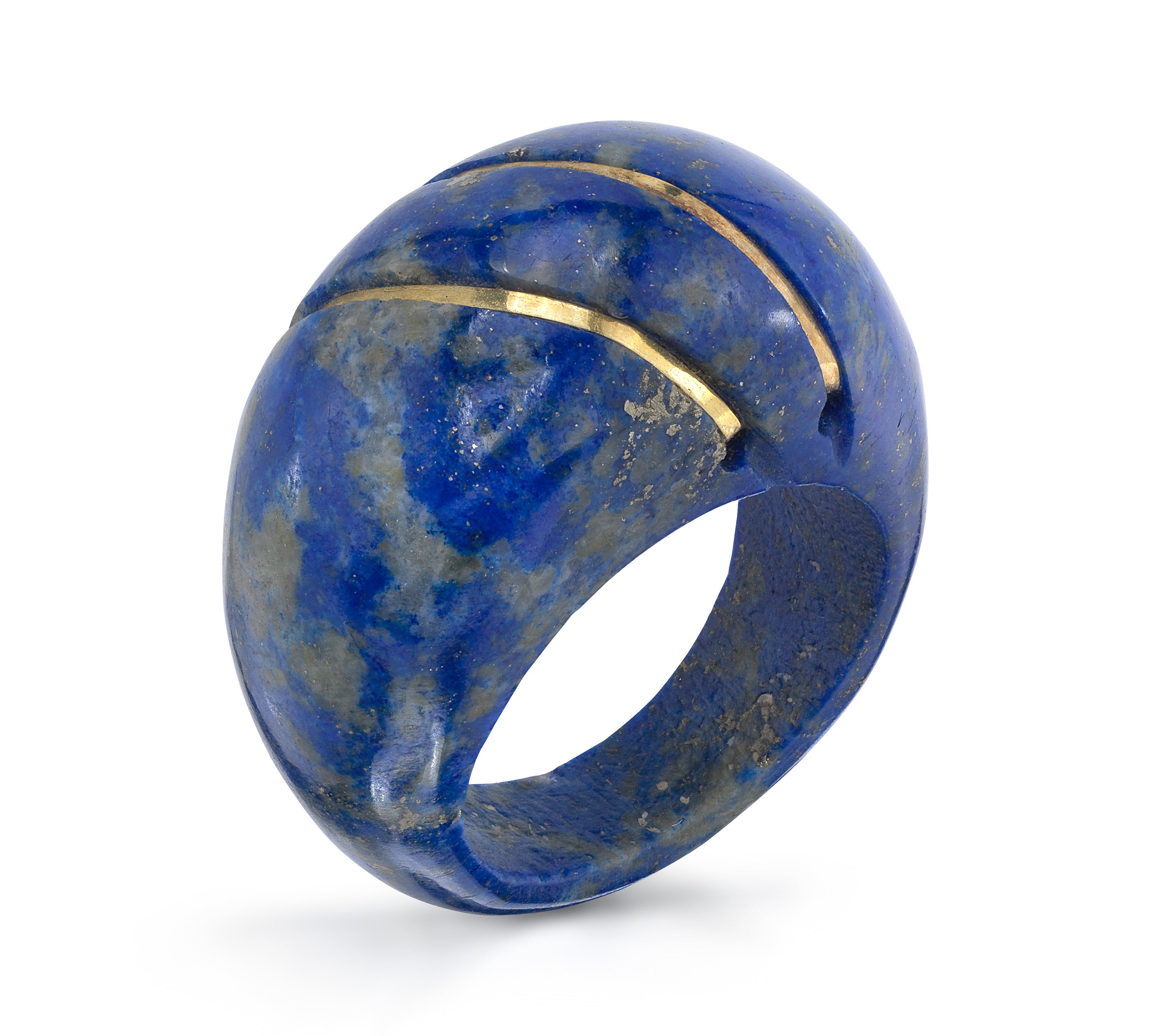 1970s Boho Lapis Ring Cocktail Ring Roseark Vintage   