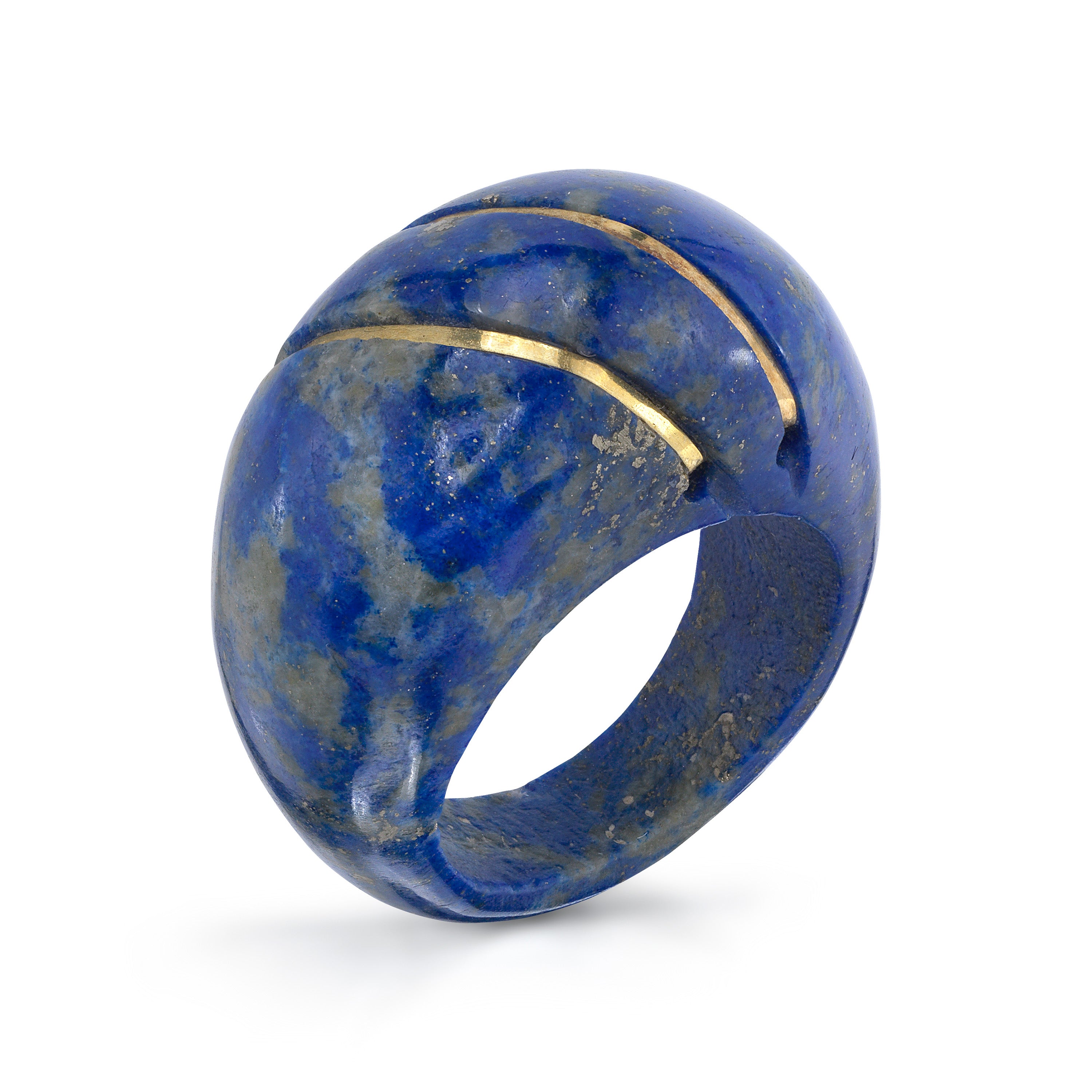1970s Boho Lapis Ring Cocktail Ring Roseark Vintage   