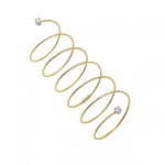 Wire Spiral Ring with Diamond Ring Ritique 6-6.5