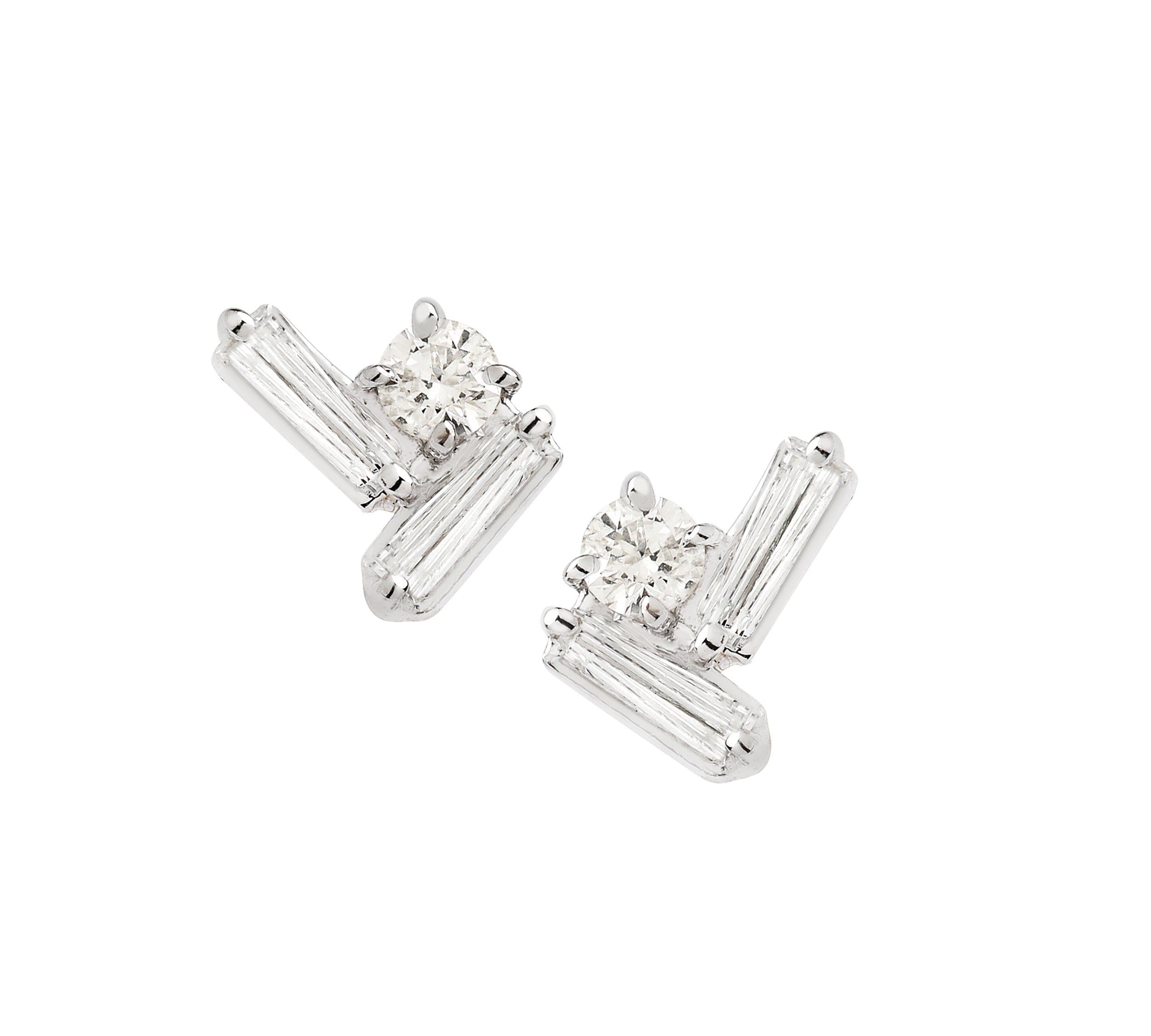 MéLange Diamond Small Stud Earrings Stud Earrings Ritique