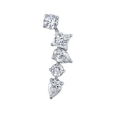 Multi-Shape Diamond Cluster Earring Earrings Roseark Deux Single LEFT