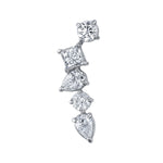 Multi-Shape Diamond Cluster Earring Earrings Roseark Deux Single RIGHT