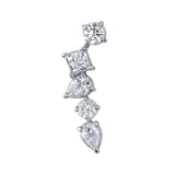Multi-Shape Diamond Cluster Earring Earrings Roseark Deux Single RIGHT