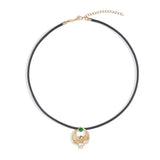 Khepri Scarab Emerald Choker Choker Necklace Selin Kent