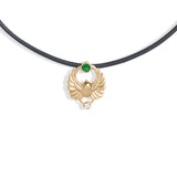 Khepri Scarab Emerald Choker Choker Necklace Selin Kent