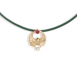 Khepri Scarab Ruby Choker