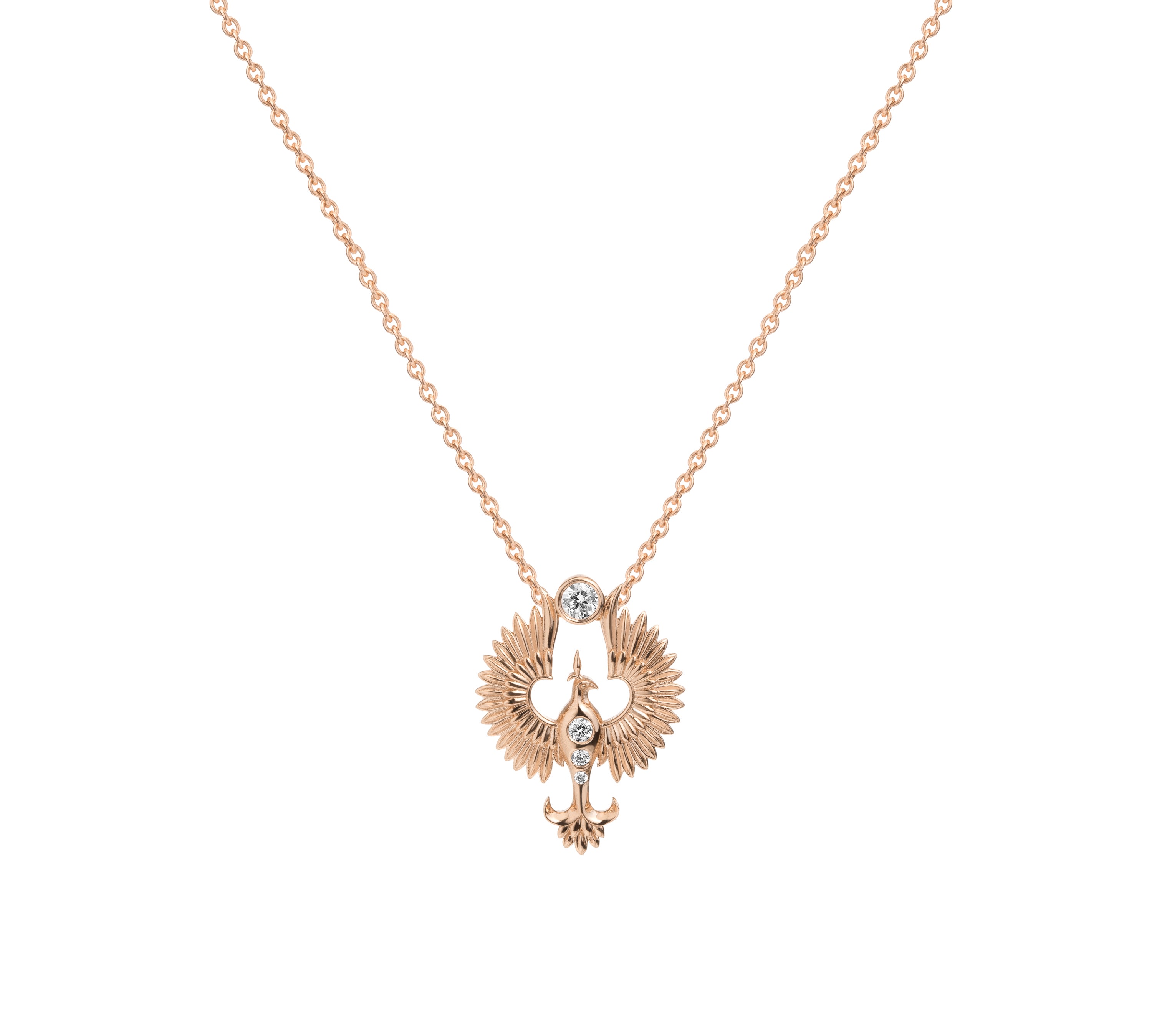 Anka Ascending Pendant Pendant Necklace Selin Kent Rose gold