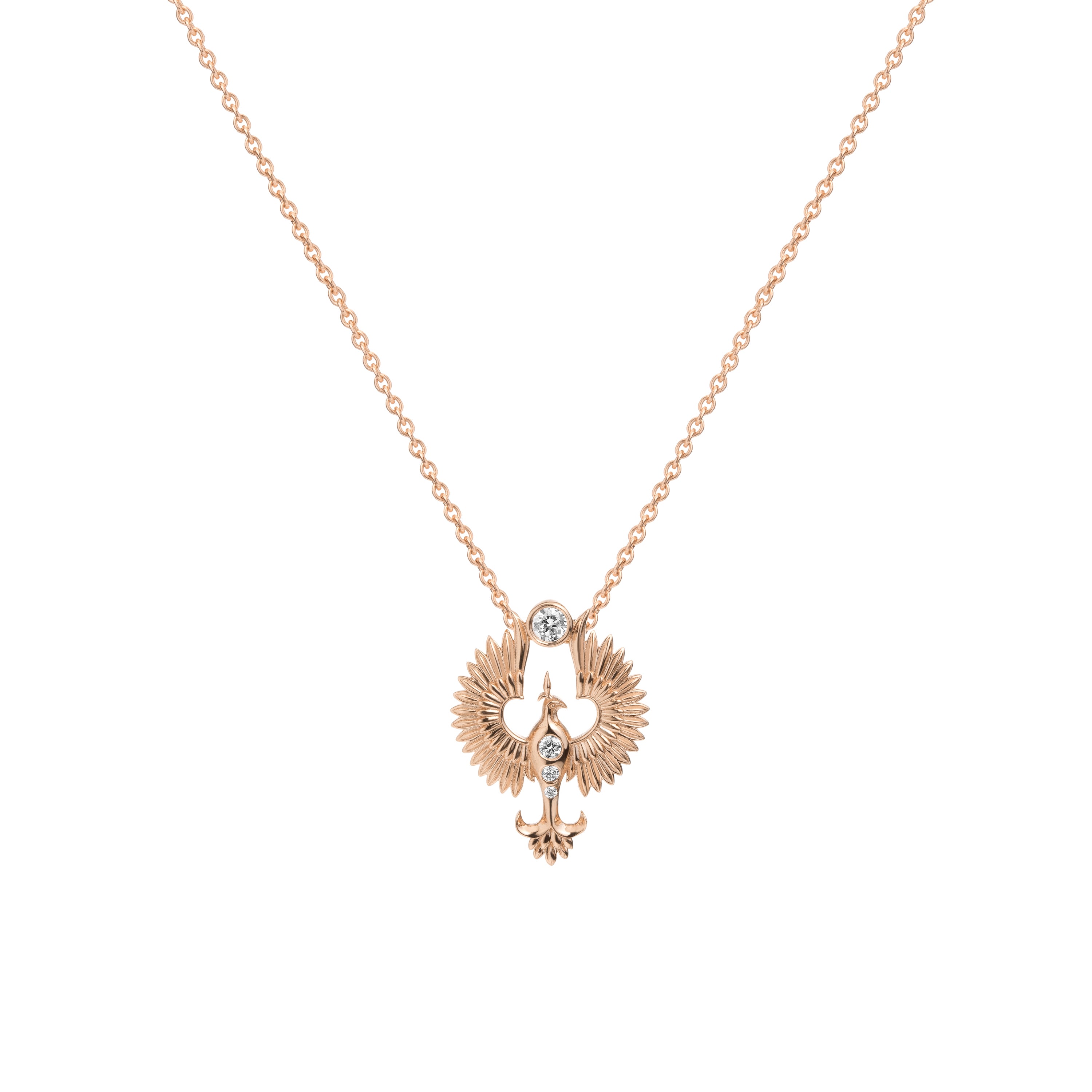 Anka Ascending Pendant Pendant Necklace Selin Kent Rose gold