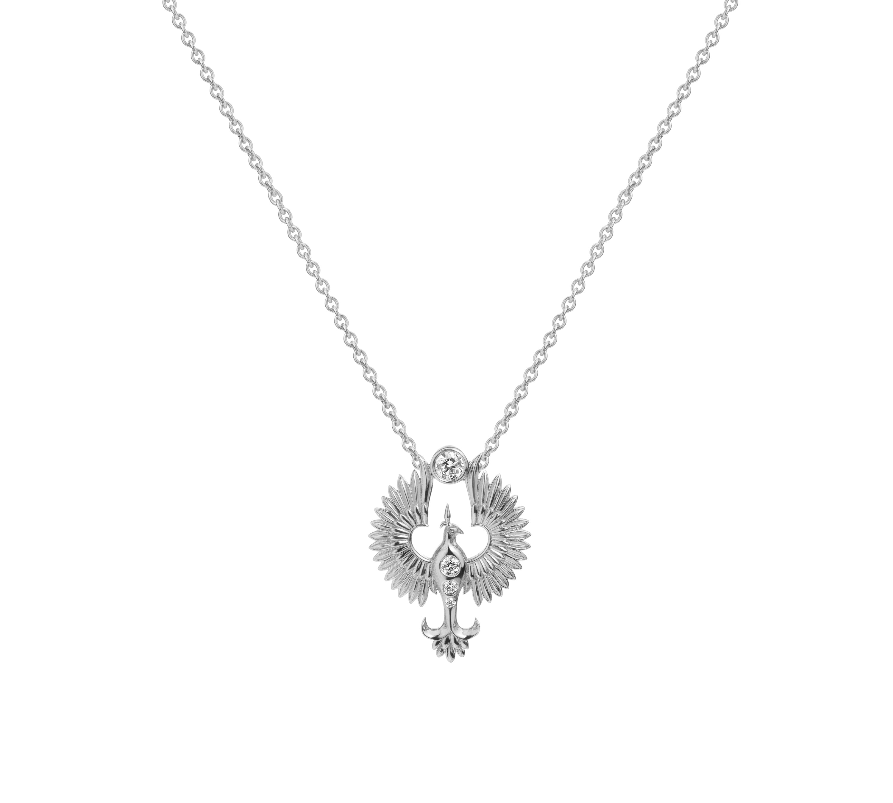 Anka Ascending Pendant Pendant Necklace Selin Kent White Gold