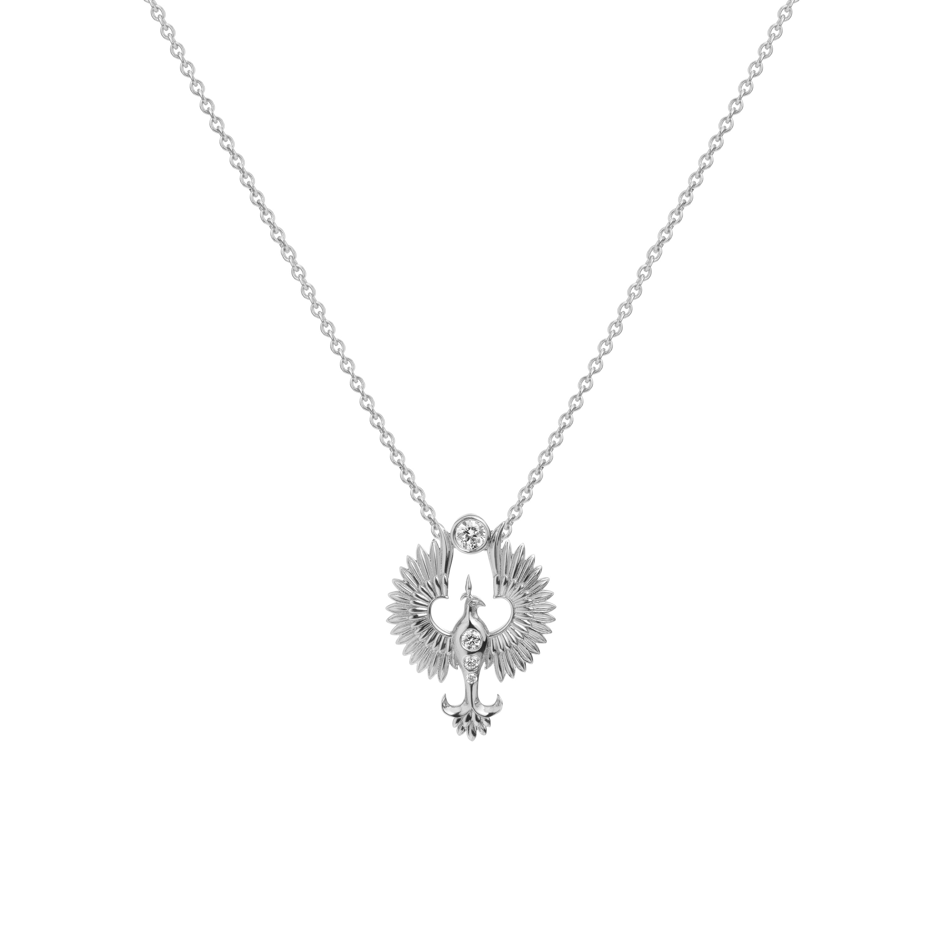 Anka Ascending Pendant Pendant Necklace Selin Kent White Gold