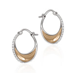 Gold Bloop Moon Earrings, Size Three Hoop Earrings Latelier Nawbar