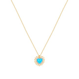 With Love Necklace Charm Necklace Latelier Nawbar Turquoise