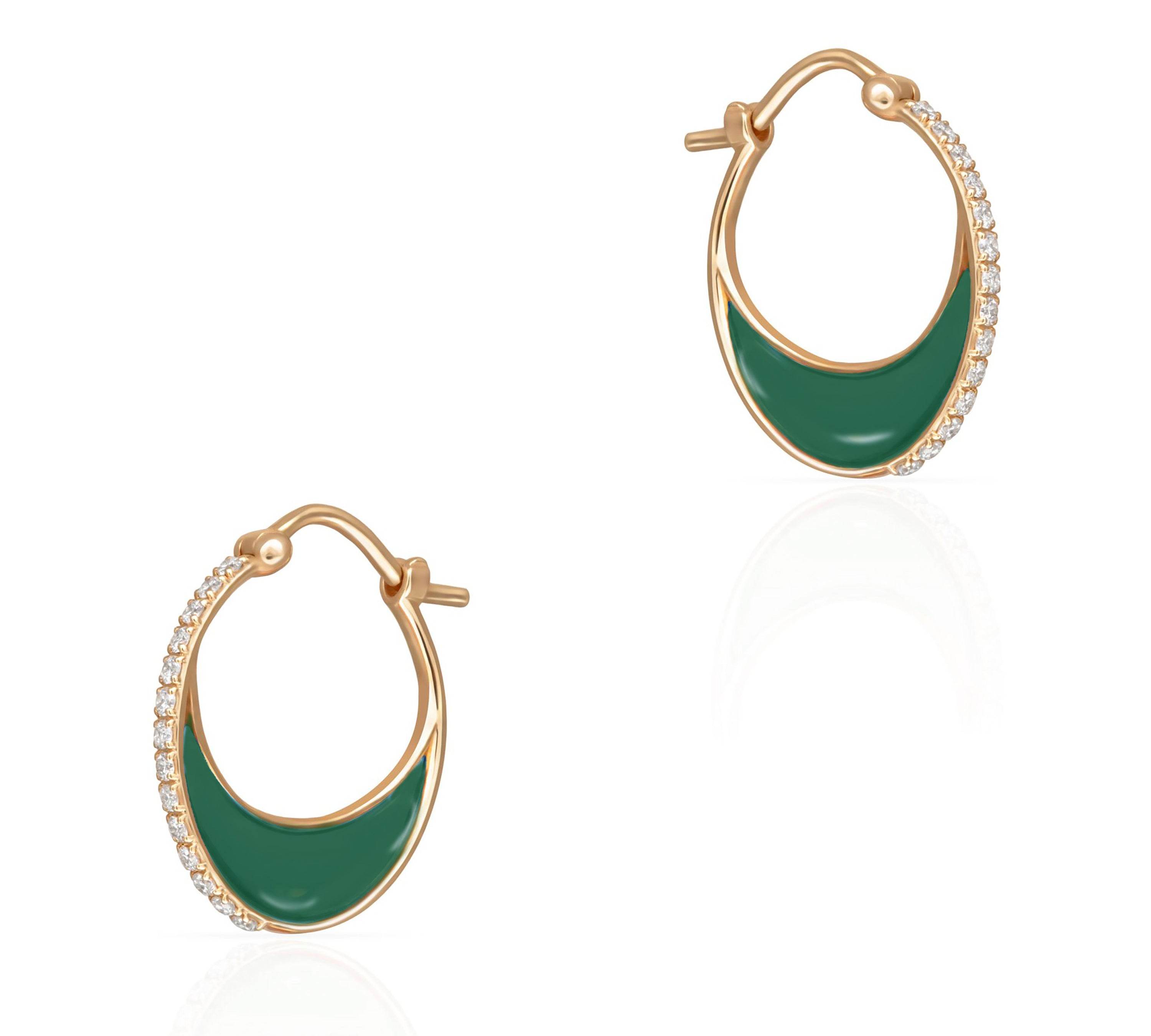 Bloop Moon Earrings, Size Two Earrings Latelier Nawbar