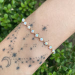 Scalloped Bezel Tennis Bracelet Tennis Bracelet Roseark Deux   