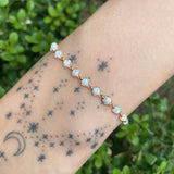 Scalloped Bezel Tennis Bracelet Tennis Bracelet Roseark Deux   