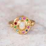 Carnivale Crystal Opal Eclipse Ring Ring Sarah Gardner Fine Jewelry