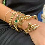 The Dozen Roses Cuff with Diamond Bangle Roseark