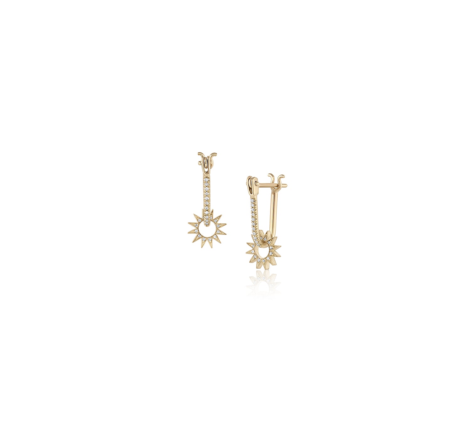 Pave Spur Earring, Baby Drop Earrings EMBLM   
