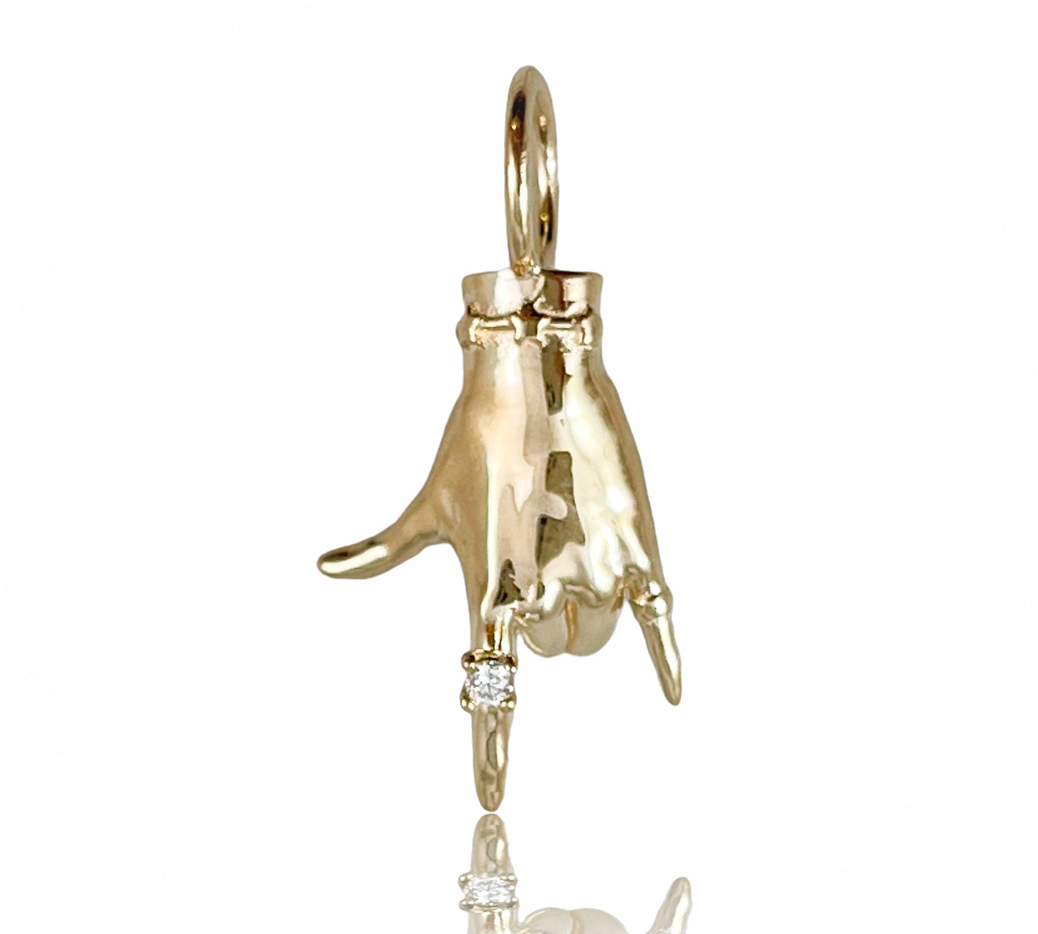 I Love You Ladyfinger Charm Charm Maura Green   