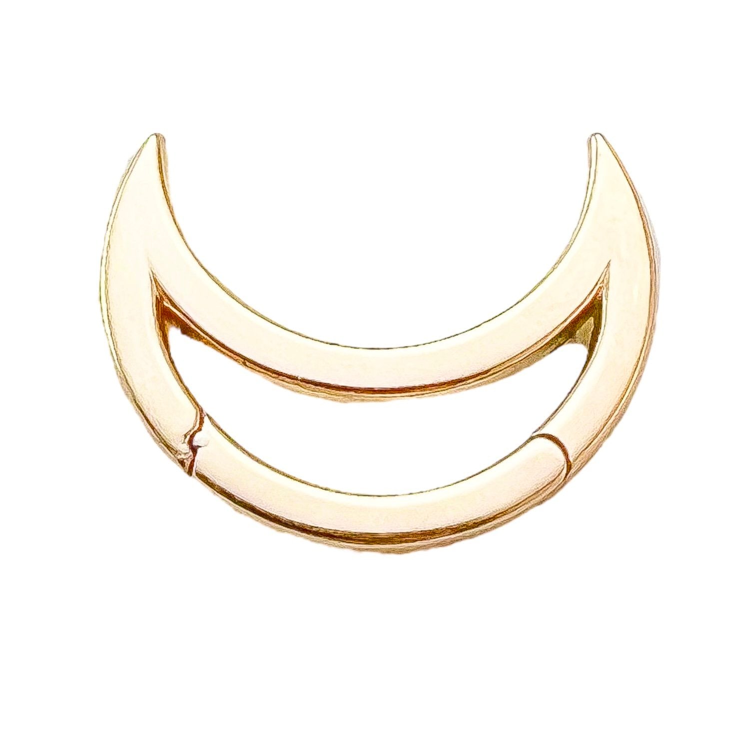 Crescent Moon Charm Holder Charm Maura Green