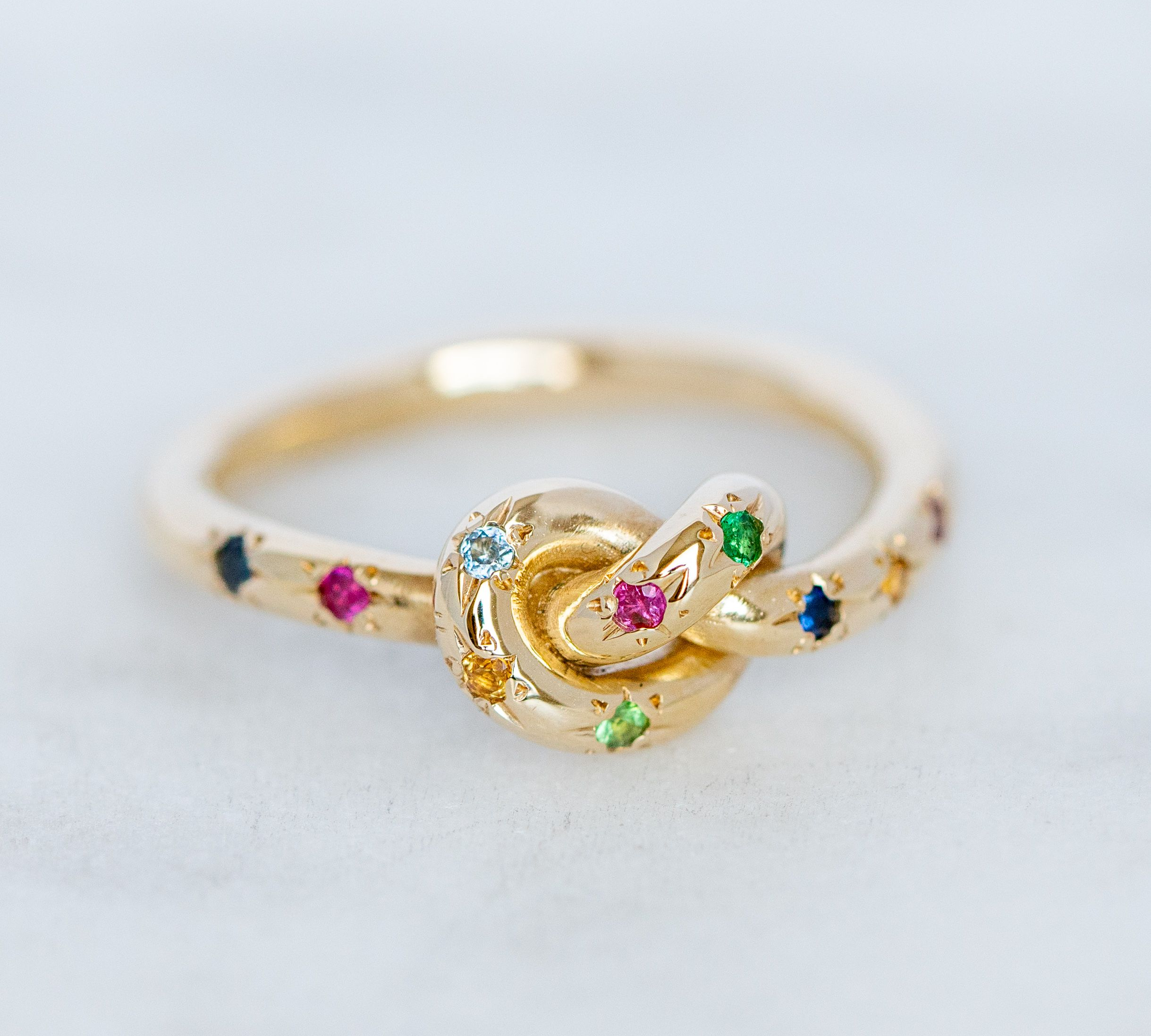 Pretzel Ring Hundreds and Thousands Ring Sarah Gardner Fine Jewelry