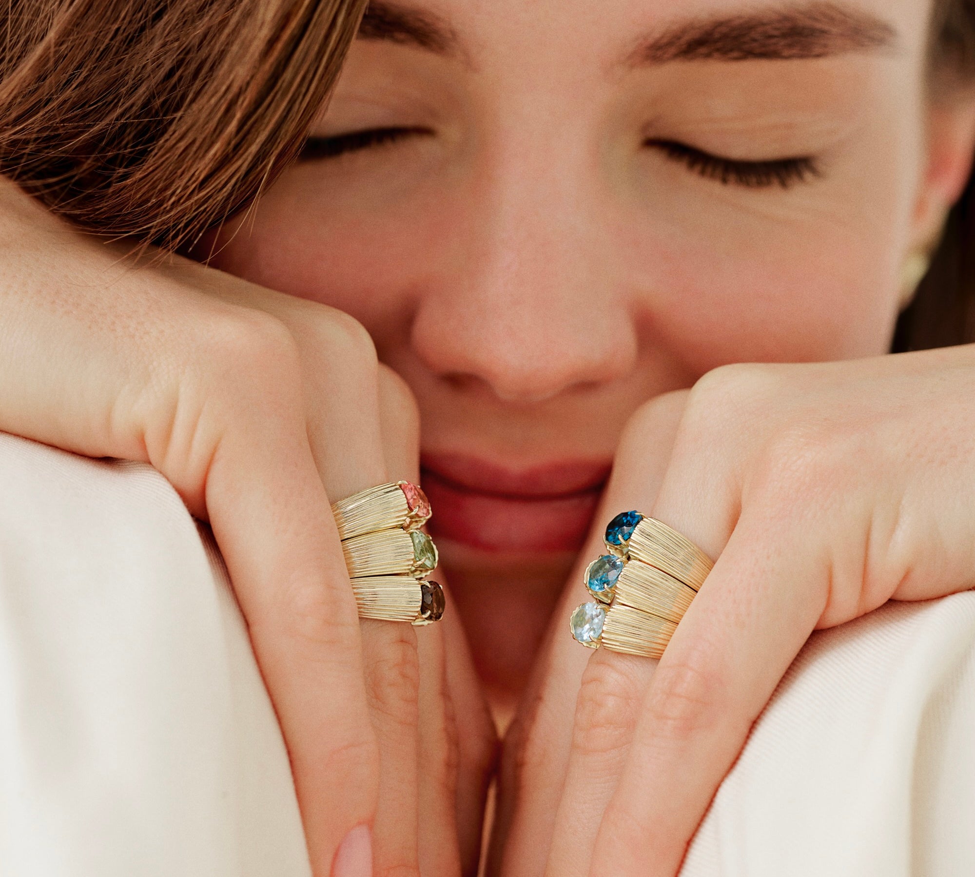 London Blue Gemstone Heirloom Ring Ring RITA Fine Jewelry