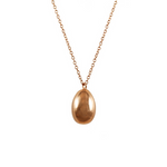 Solid Egg Necklace Pendant Necklace Elisabeth Bell Jewelry Rose Gold