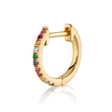 Rainbow Huggie Huggie Earrings Roseark Deux Single