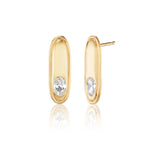 Ridge Edge Button Earrings Stud Earrings Akaila Reid