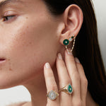 Circular Stone Ear Crawler Ear Crawler Earring RITA Fine Jewelry