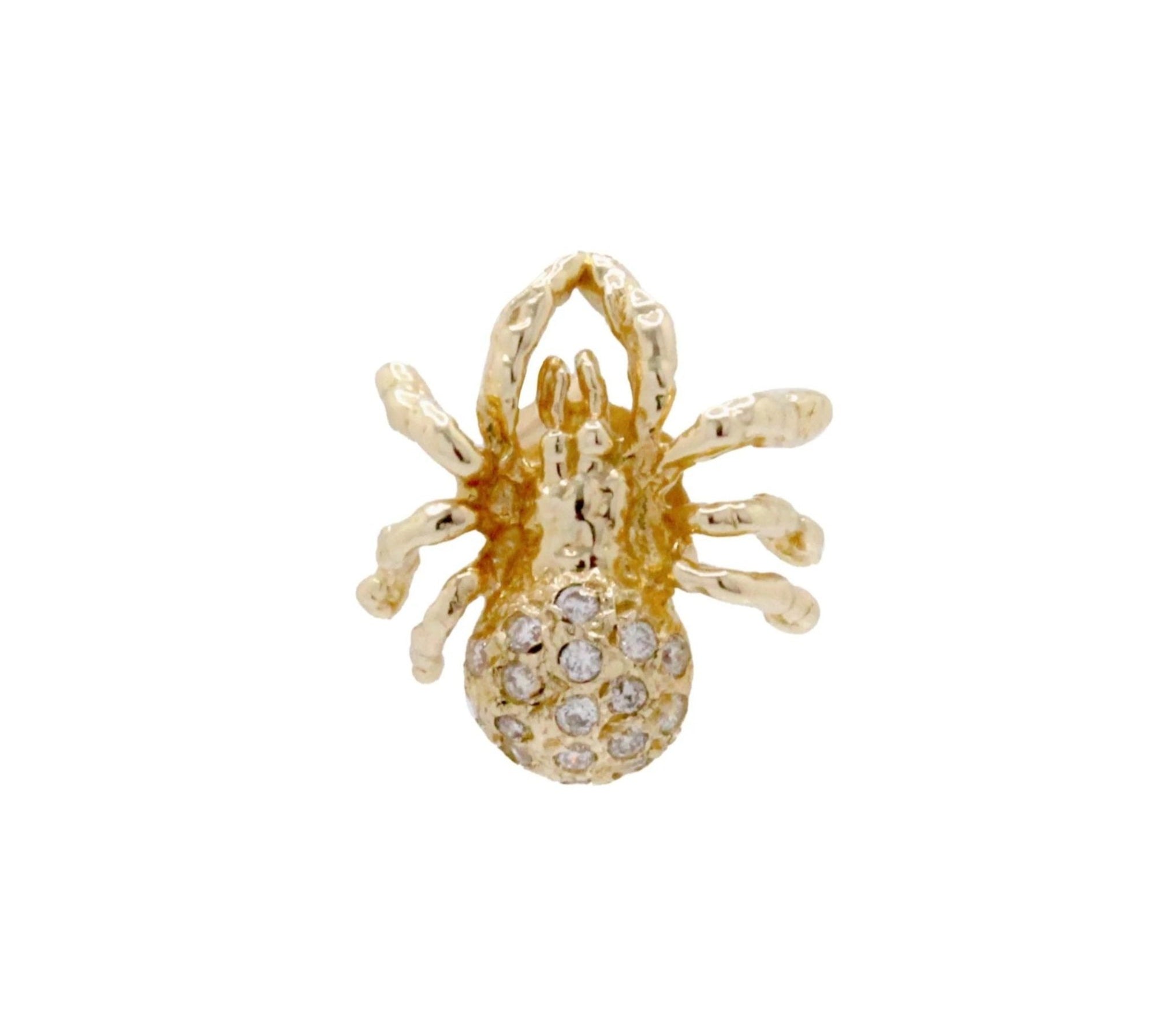 Spider Stud with Diamonds Stud Earrings Roseark Deux
