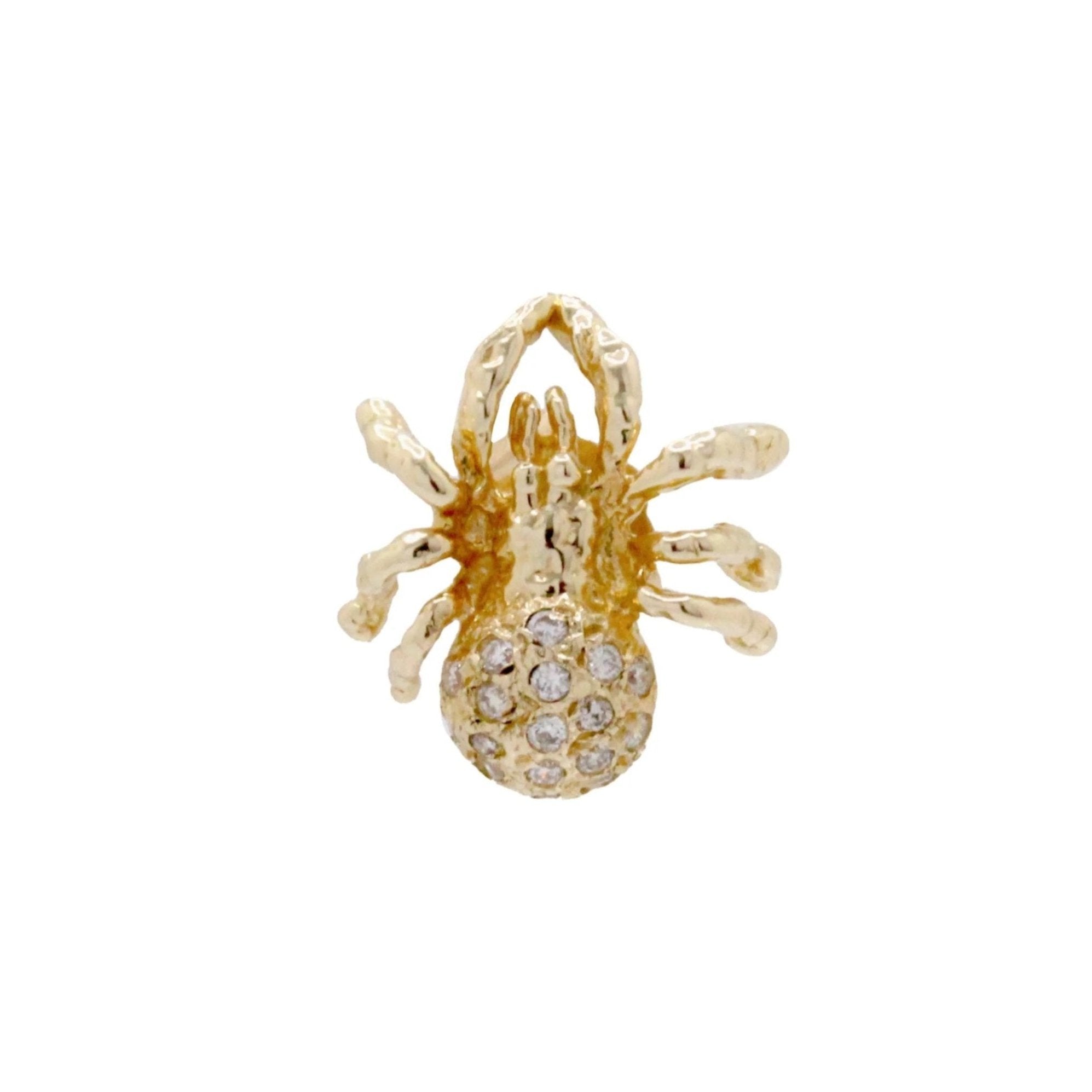 Spider Stud with Diamonds Stud Earrings Roseark Deux