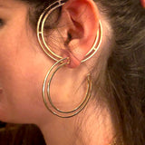 Saturn Ear Cuff with Diamonds