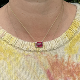 Willow Pink Tourmaline Necklace Pendant Necklace Elisabeth Bell Jewelry