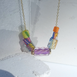Rainbow Candy Necklace Beaded Necklace Elisabeth Bell Jewelry