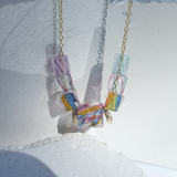 Rainbow Candy Necklace Beaded Necklace Elisabeth Bell Jewelry