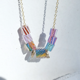 Rainbow Candy Necklace Beaded Necklace Elisabeth Bell Jewelry