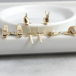 Snail Mini Studs Studs Maura Green   