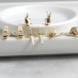 Snail Mini Studs Studs Maura Green   