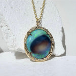 Spiral Galaxy Necklace Pendant Necklace Elisabeth Bell Jewelry