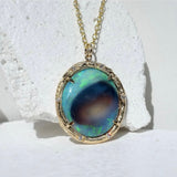 Spiral Galaxy Necklace Pendant Necklace Elisabeth Bell Jewelry