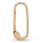 Diamond Rectangle Charm Clasp Charm Maura Green   