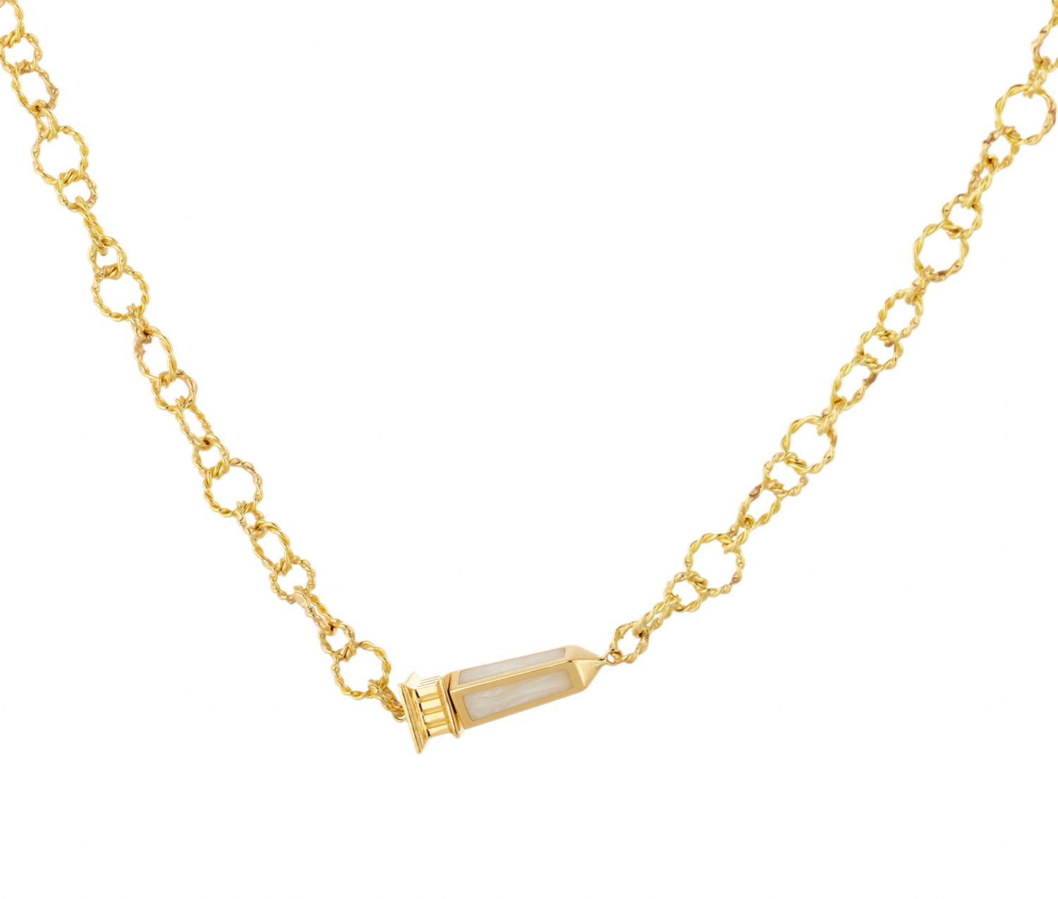 Obelisk Necklace Chain Necklace Lina Joudi   
