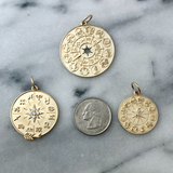 Starburst Zodiac Wheel Pendant Pendant Maura Green   