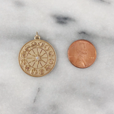 Small Zodiac Wheel Pendant Pendant Maura Green   
