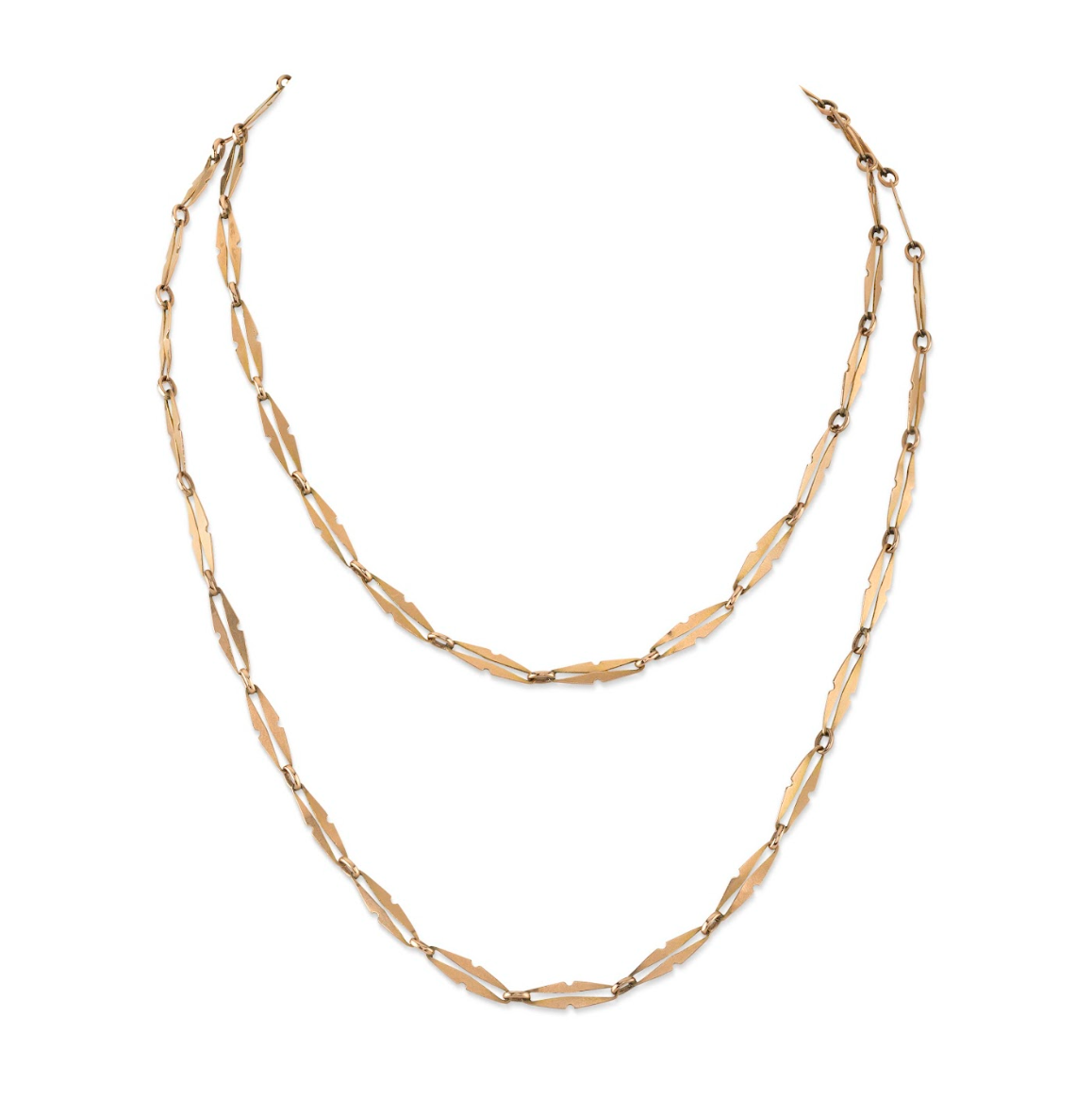 Rose Estate Feather Chain Chain Necklace Roseark Vintage